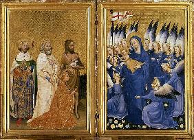 Richard II Presented to the Virgin and Child his Patron Saint John the Baptist and Saints Edward and