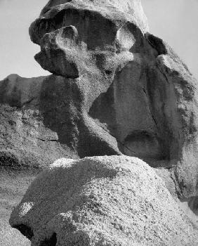 Rocks at Idar (b/w photo) 