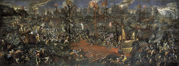 Seeschlacht bei Lepanto 1571 / Vicentino van 