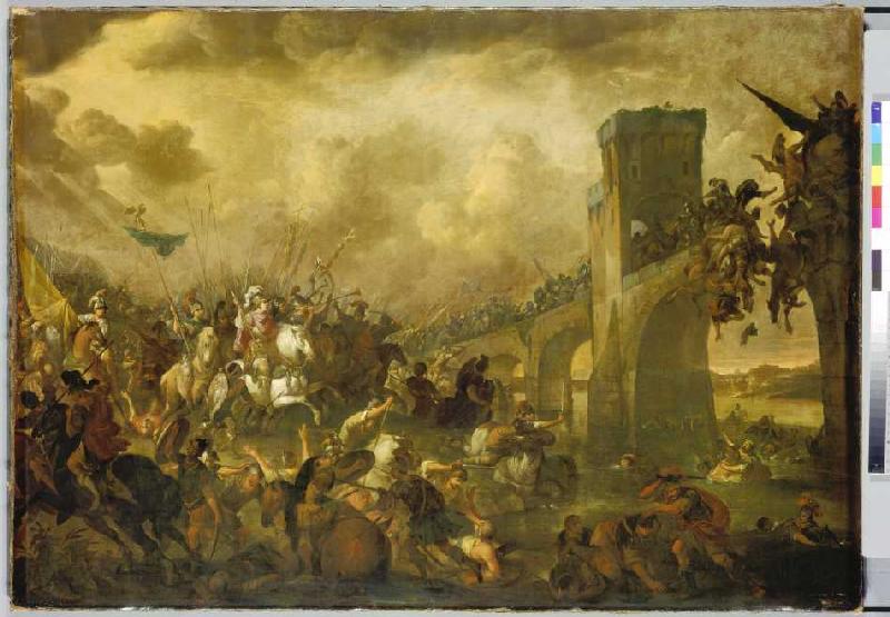 Sieg Konstantins in der Schlacht am Ponte Molle. van 