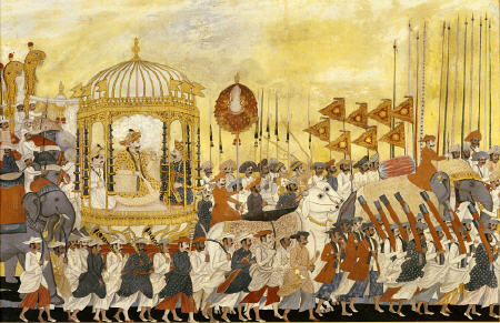 State Procession Of Raja Tulsaji Of Tanjore van 