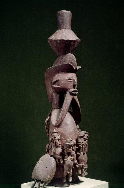 Statuette, Hungana, Zaire / Holz van 