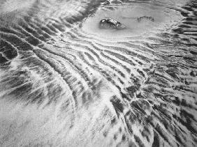 Sand pattern, Porbandar (b/w photo) 