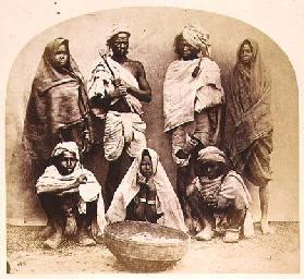 Saonras, an Aboriginal Tribe from Saugor, Central India, no. 355 from 'Faces of India', pub. 1872 (s