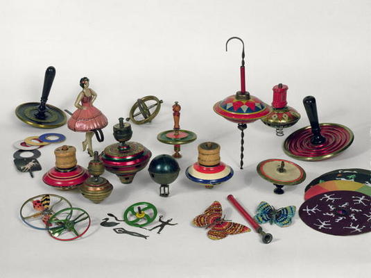 Spinning tops, humming tops and optical tops, 1890-1950 van 