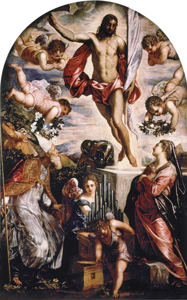 Tintoretto, Auferstehung Christi m.Hlgen van 