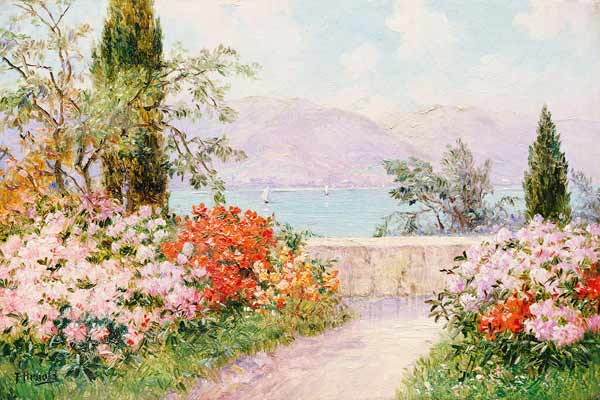 The Gardens Of The Villa Melzi On Lake Como van 