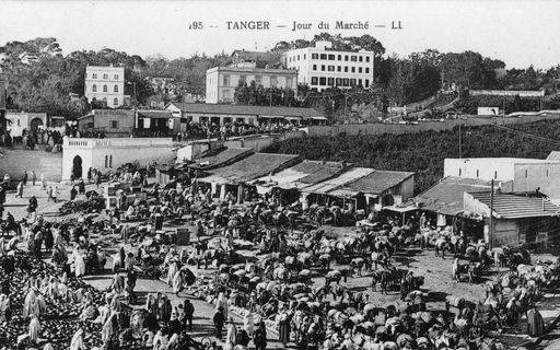 Tanger, Le Grand Sokko / Foto um 1910 van 