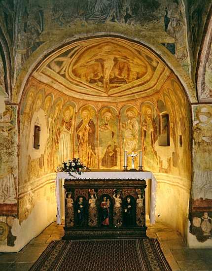 The apse of the Church of the Holy Trinity in Hrastovlje van 
