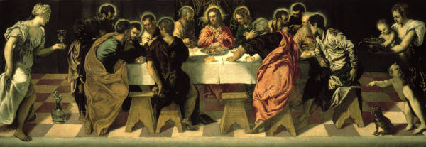 Tintoretto, Abendmahl (S.Marcuola) van 