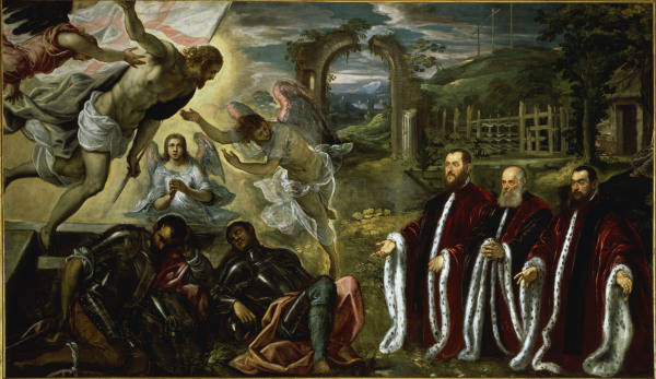 Tintoretto, Auferstehung und Avogadori van 