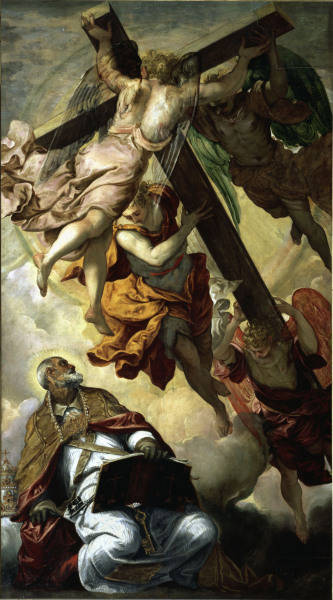 Tintoretto, Petrus erscheint das Kreuz van 