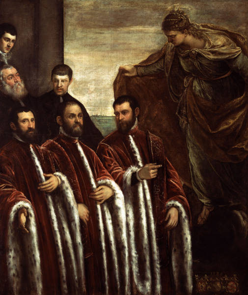 Tintoretto, Schatzmeister u.Hl.Justina van 