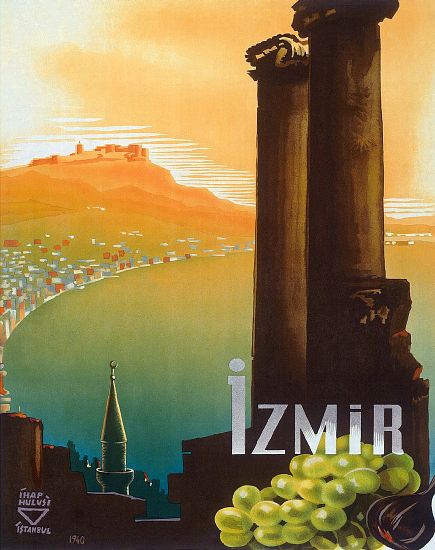 Turkey: Izmir, Turkey - Turkey Touring and Automobile Club poster by Ihap Hulusi Gorey van 
