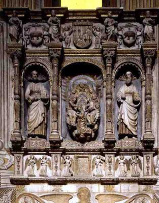 The Altar of St. Agatha, in the Capella di Sant'Agata (marble) van 