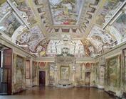 The main salon, designed by Pirro Ligorio (c.1500-83) for Cardinal Ippolito II d'Este (1509-72) and