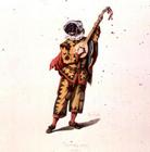 Trivelino, Character from the Commedia dell'Arte, by Sand, 19th century (coloured engraving) (see al