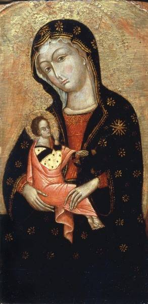 Unbek.ital.Mstr. 14.Jh., Maria mit Kind van 