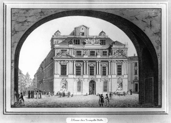 Vienna / Old University / Etching / 1825 van 