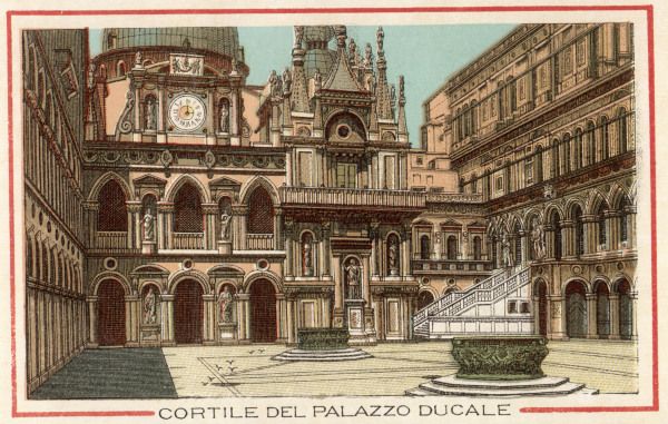 Venice, Doges Palace, Inner court van 