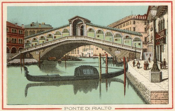 Venice, Rialto-Bridge van 