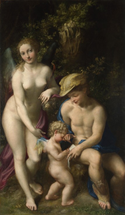 Venus with Mercury and Cupid (The School of Love) van 