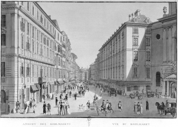 Vienna, Kohlmarkt /Aquatint/Schuetz/1786 van 