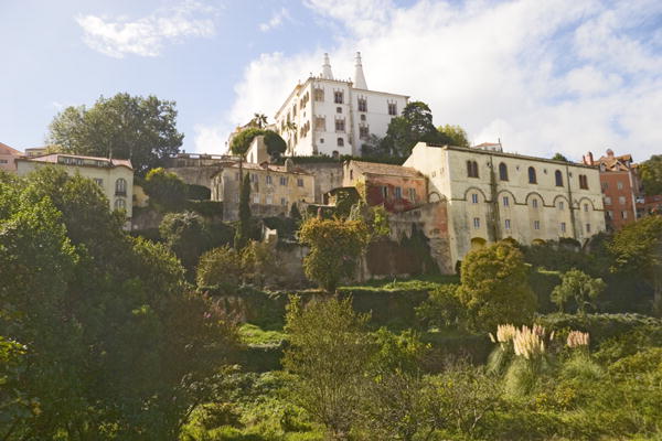 View of the hillside towards the National Palace (photo)  van 