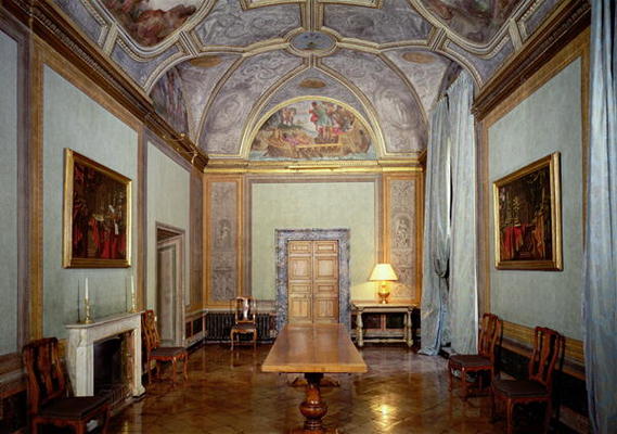 View of the 'Camerino' with frescoes by Annibale Carracci (1560-1609) 1596 (photo) van 