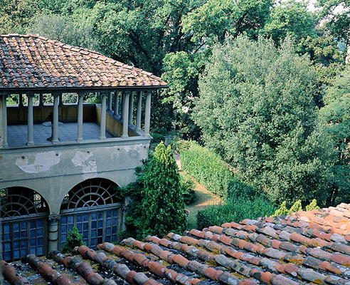 View of the Loggia from the South West, Villa Medicea di Careggi (photo) van 
