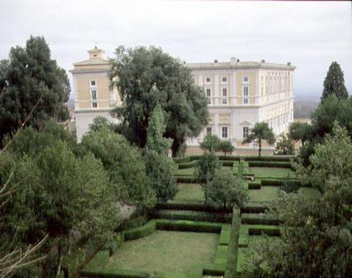 View of the villa and garden, designed by Jacopo Vignola (1507-73) and his successors for Cardinal A van 