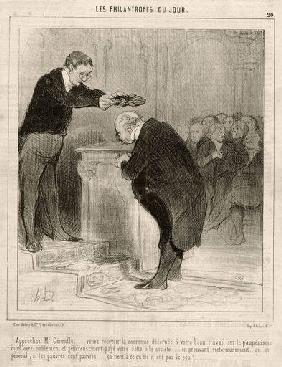 Wohltaetigkeit / Karik.v.Honore Daumier