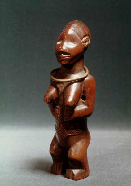 Weibl. Figur, Pende, Kongo / Holz van 