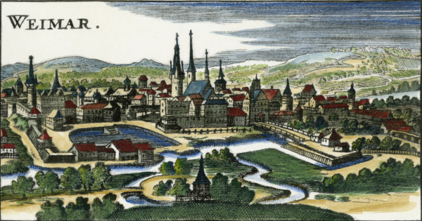 Weimar / Kupferstich um 1650 van 