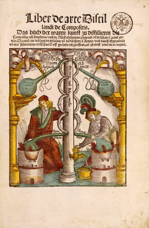 Woodcut Illustration From Grosses Destillierbuch By Hieronymus Brunschwig, 1512 van 