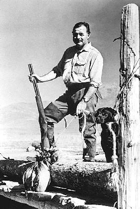 writer Ernest Hemingway in Idaho