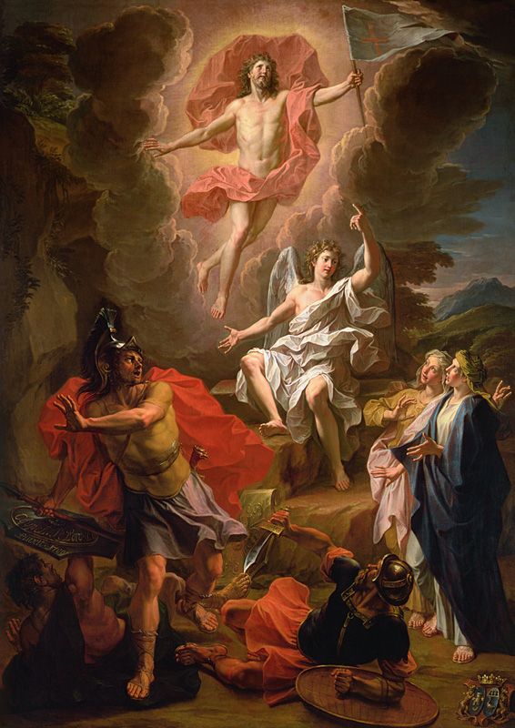 The Resurrection of Christ, 1700 (oil on canvas) van Noel Coypel