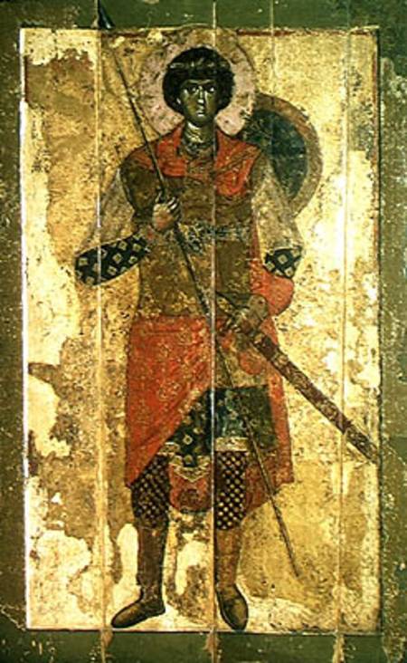 Icon of St. George van Novgorod School