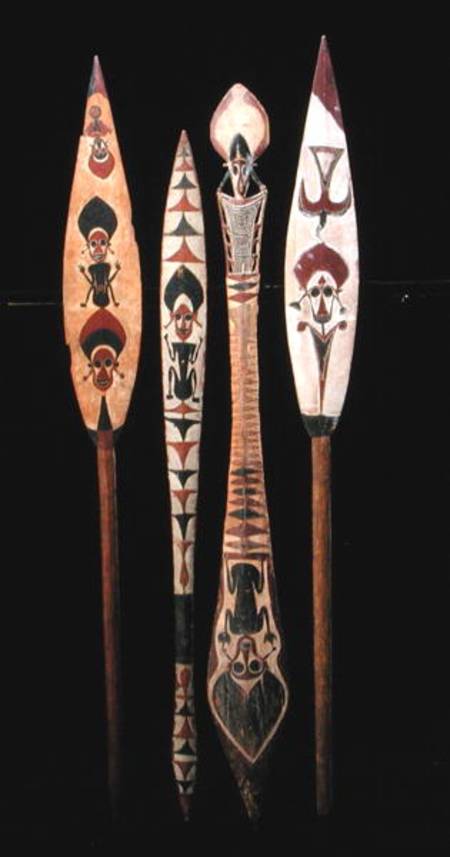 Canoe paddles from the Solomon Islands van Oceanic