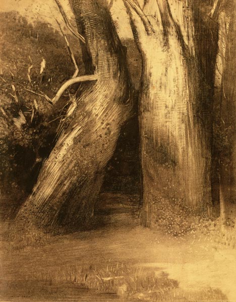 Two Trees van Odilon Redon