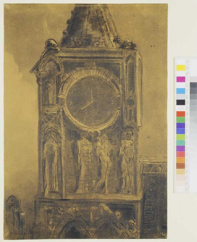 Die dumpfe Glocke von Sainte Gudule. van Odilon Redon