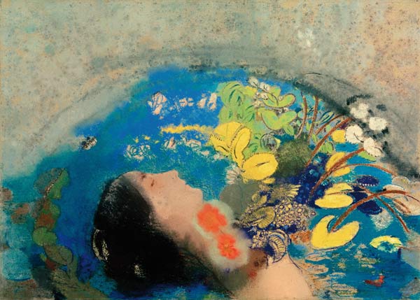 Drowning of Ophelia van Odilon Redon