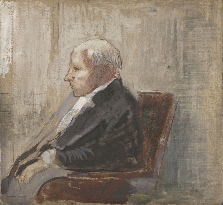 Seated Man van Odilon Redon
