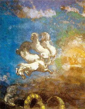The chariot of Apollo, pastel by Odilon Redon, coll. musee d'Orsay-Paris