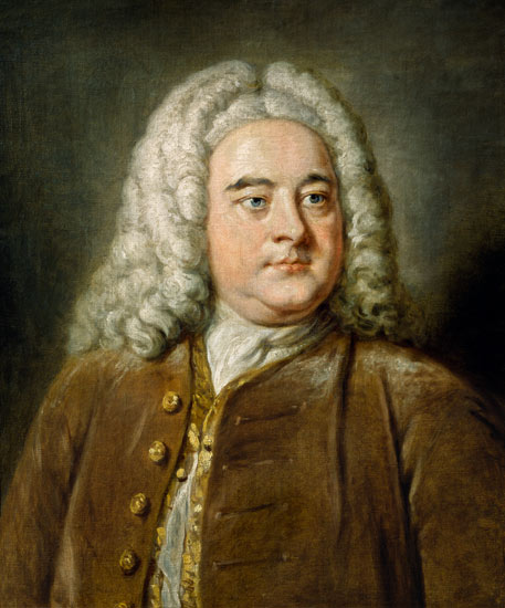 Portrait of George Frederick Handel (1685-1759) van of Bath Hoare