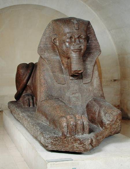 Large sphinx, from Tanis van Old Kingdom Egyptian