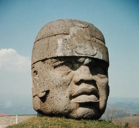Colossal Head 1 from San Lorenzo, Veracruz, Mexico, preclassic van Olmec