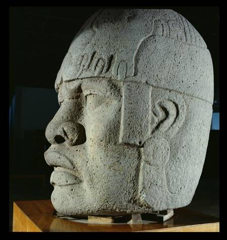 Colossal Head 4 from San Lorenzo, Veracruz, Mexico, preclassic van Olmec