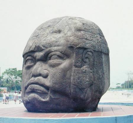 Colossal Head from San Lorenzo, Veracruz, Mexico, preclassic van Olmec