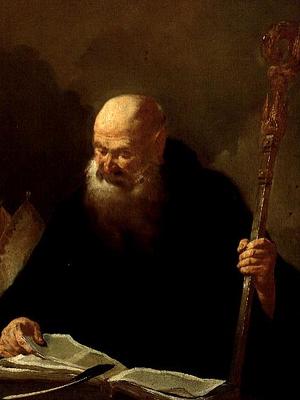 St. Benedict van or Piazetta, Giambattista Piazzetta